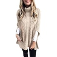 thumbnail image 2 of IMENGL Chandail Col Roulé Mode Couleur Unie, Beige 3TG, Taille 3TG, 2 of 5