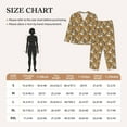 thumbnail image 4 of Salouo Forest Animal Pattern Women's Pajamas Set Long Sleeve Button Down Sleepwear Soft Pj Lounge Sets for women 2 Piece Pjs Set with Long Pants-Small, 4 of 7