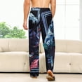 thumbnail image 3 of Demon Slayer Pajamas Pants 3D Printing Wide Leg PJ Pant Loungewear Casual Comfy Sleepwear Lounge Pants for Men Women5XL, 3 of 9