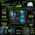 thumbnail image 3 of PC Gamer IA DXT GAMING NVIDIA GeForce RTX 5070 Ti Intel Core i9 14900KF 32GB DDR5 SSD 2TB Sistema Liquido WIFI Black Alto Desempeño Creativo con IA Integrada, 3 of 6