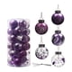 thumbnail image 1 of Bearachild Paquete de 30 bolas de Navidad, colgante decorativo de Navidad reutilizable para fiestas, bodas, cumpleaños, fotografía, patio, decoración del Kits de decoración para fiestas Violeta Bearachild HA065288-05B, 1 of 6