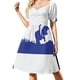 thumbnail image 2 of Vestido azul de manga corta con el logo de Los Ángeles de los Dodgers, vestidos de verano para mujer, vestidos de ceremonia, 2 of 8