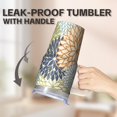 thumbnail image 5 of Bohemian Insulated Tumbler 20oz with Handle, Stainless Steel Travel Mug for Hot & Cold Drinks, Leak-Proof, Includes Straw, Gift, 5 of 5