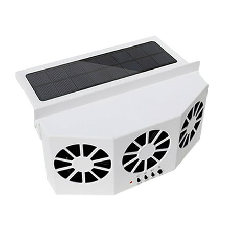 

Fans That Blow Cold Air Battery Powered Solar Powered Car Window Windshield Auto Fan Auto Ventilator System Birthday gifts for Job Site use