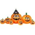 thumbnail image 1 of Comin DJ-WS-60035 8 ft. Jack O Lantern Family with Cat Light Up Halloween Inflatable, 1 of 1