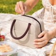 thumbnail image 5 of Lunch Tote Bag | Insulated Leakproof Reusable Bag | Striped Lunch Bag for Office Work Picnic | Gift for Coworker Gift for Student, 5 of 6