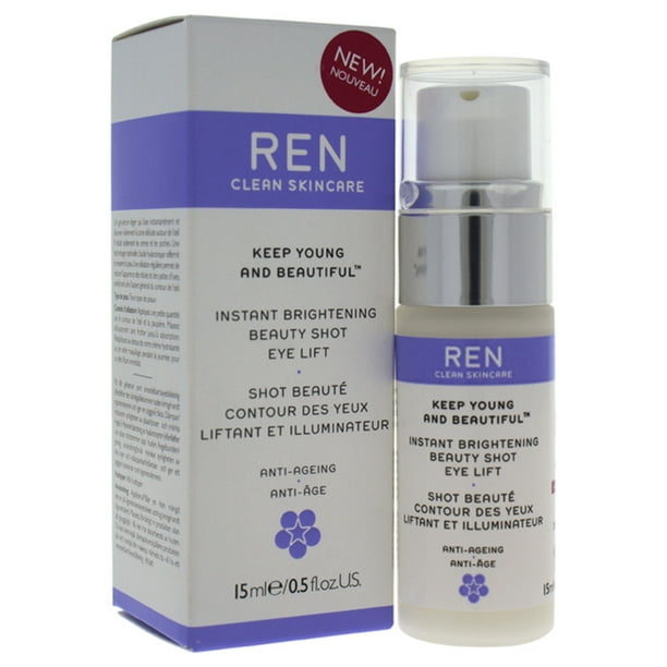 Suero REN Manténgase joven y hermoso Iluminador instantáneo Beauty Shot Eye Lift 0.5 oz