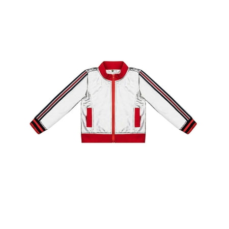 Metallic Bomber - Metallic Bomber Jacket (Little Girls & Big Girls)