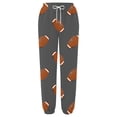 thumbnail image 3 of WILLBEST Pantalones Casuales para Mujer con Estampado de Rugby, Bolsillos Sueltos, Cintura Alta, Tiras En el Tobillo, para Un Estilo y Comodidad Diarios. Chica, 3 of 3