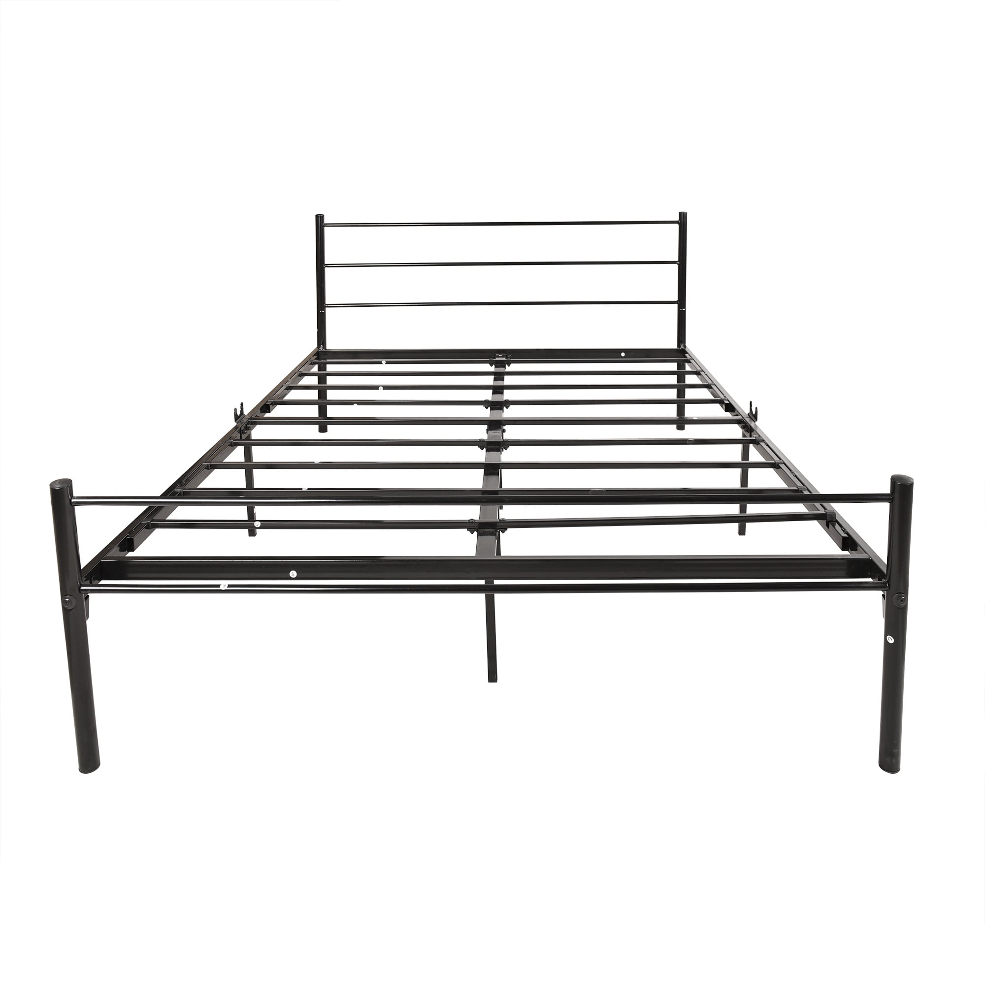 FYYDES Metal platform bed frame with headboard/no box spring needed/easy to assemble, Queen RT
