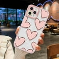 thumbnail image 1 of Love Heart Phone Case For iPhone 11 Case iPhone 15 Pro 13 12 14 Pro Max 12 Mini XR XS X 7 8 Plus SE Soft Silicone Flower Cover   RJ, 1 of 6
