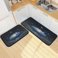 thumbnail image 7 of 2-Piece Kitchen Rugs Set Non-Slip Mats Carpet Floor for Kitchen, Bathroom (19.7"x27.6" & 19.7"x47.2") Serene Blue Lotus Flower, 7 of 7