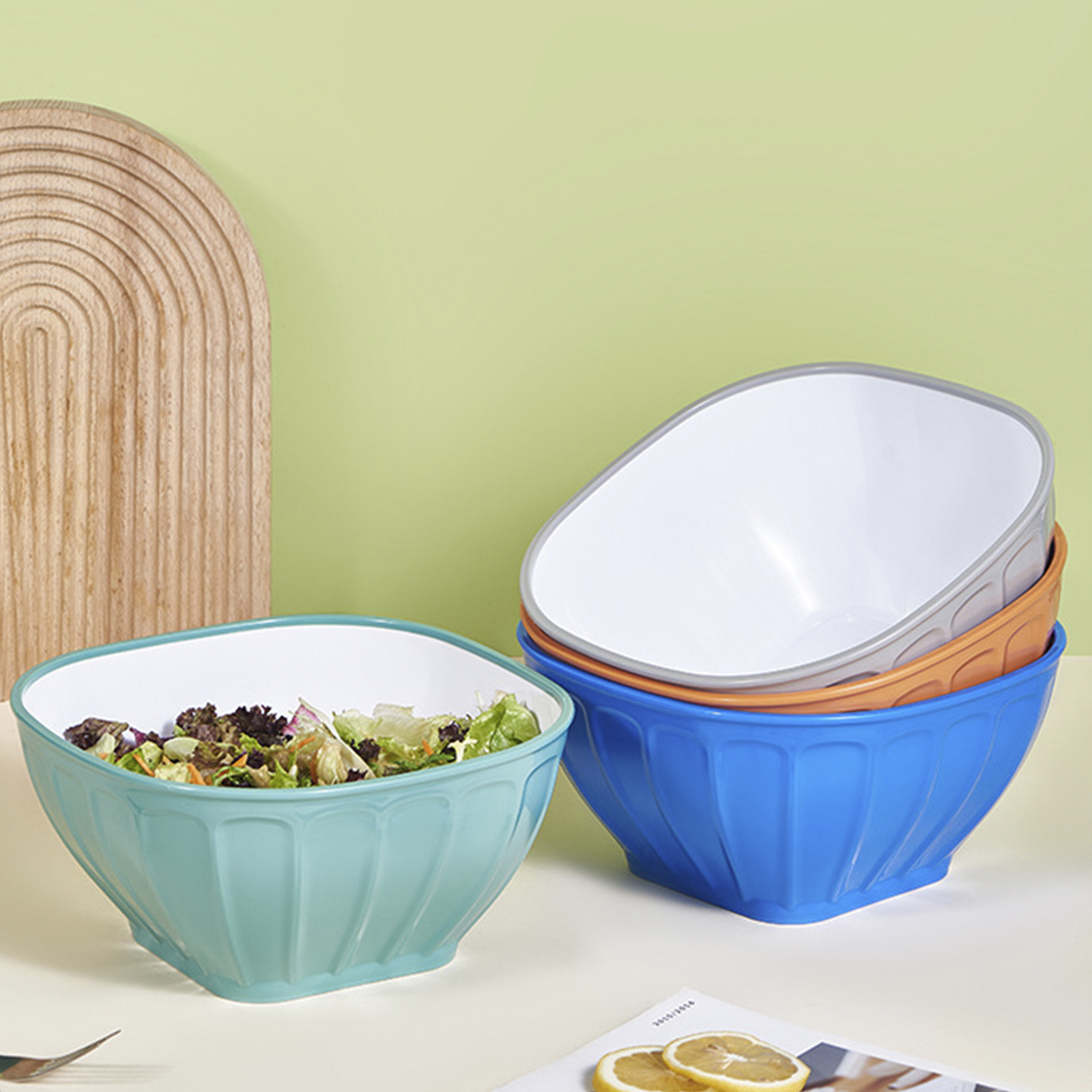 Square Salad Kit Bowls - Display Pack