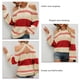 thumbnail image 5 of Top con cuello halter y hombros descubiertos a rayas,Jersey con cuello halter y hombros descubiertos para mujer Suéter con hombros descubiertos para mujer Estándares líderes en la industria, 5 of 6