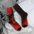 thumbnail image 5 of Xecao Minimalist Skull Red Pattern Sport Socks for Women and Men Crew Socks Sporty Calf Socks Casual Socks, 5 of 6