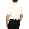 thumbnail image 2 of J. METHOD Men's Classic Regular Fit Button Down Short Sleeve Solid Color Dress Shirts S-5XL, 2 of 5