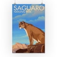 thumbnail image 2 of Saguaro National Park, Arizona, Mountain Lion, Lithograph (16x24 Giclee Gallery Art Print, Vivid Textured Wall Decor), 2 of 3