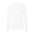thumbnail image 4 of SNKSDGM Hauts Ajustés à Manches Longues pour Femmes Ensemble Chemises d'Automne pour Femmes Grande Taille Chemises à Col Roulé à Manches Longues Mode Automne Basique Superposition Ajustée sous-Vêtements Thermiques Doux m, 4 of 5