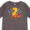 thumbnail image 4 of Inktastic Number Two Race Car Boys or Girls Long Sleeve Toddler T-Shirt, 4 of 5