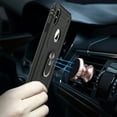 thumbnail image 3 of [PST] iPhone 12 / iPhone 12 Pro (6.1") Rotating Ring Case, Heavy Duty Drop Protection Hybrid Rugged Hard Phone Case Cover with Ring Stand, 3 of 3