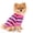 B, variant on Ltdhehe Lightweight Pet Clothing Soft Comfortable And Breathable Suitable For Spring And Summer Wear Perfect For Small Cats And Dogs Featuring A Striped Heart Design.