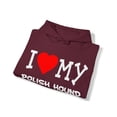 thumbnail image 4 of I Love My Polish Hound Dog Breed Graphic Hoodie Sweatshirt, Sizes S-5XL, 4 of 9