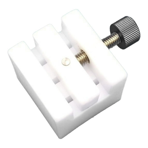 Bloque de soporte de correa de reloj Soporte de pulsera de reloj Soporte profesional portátil para Blanco