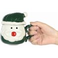 thumbnail image 3 of Christmas Ceramic Mug with Lid Santa Claus Coffee Mug Cartoon Xmas Tea Cup Christmas Gift Holiday Party Supplies 370 ML, 3 of 8