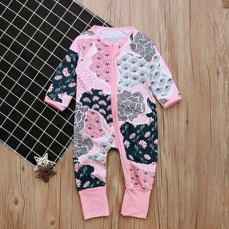 

KONBECA Baby Boys Girls Rompers Infants Pure Cotton Coverall Newborn Baby Boys Girls Bodysuit Long-sleeve Cartoon Romper Jumpsuit Outfits Outfits (3-24 Months)