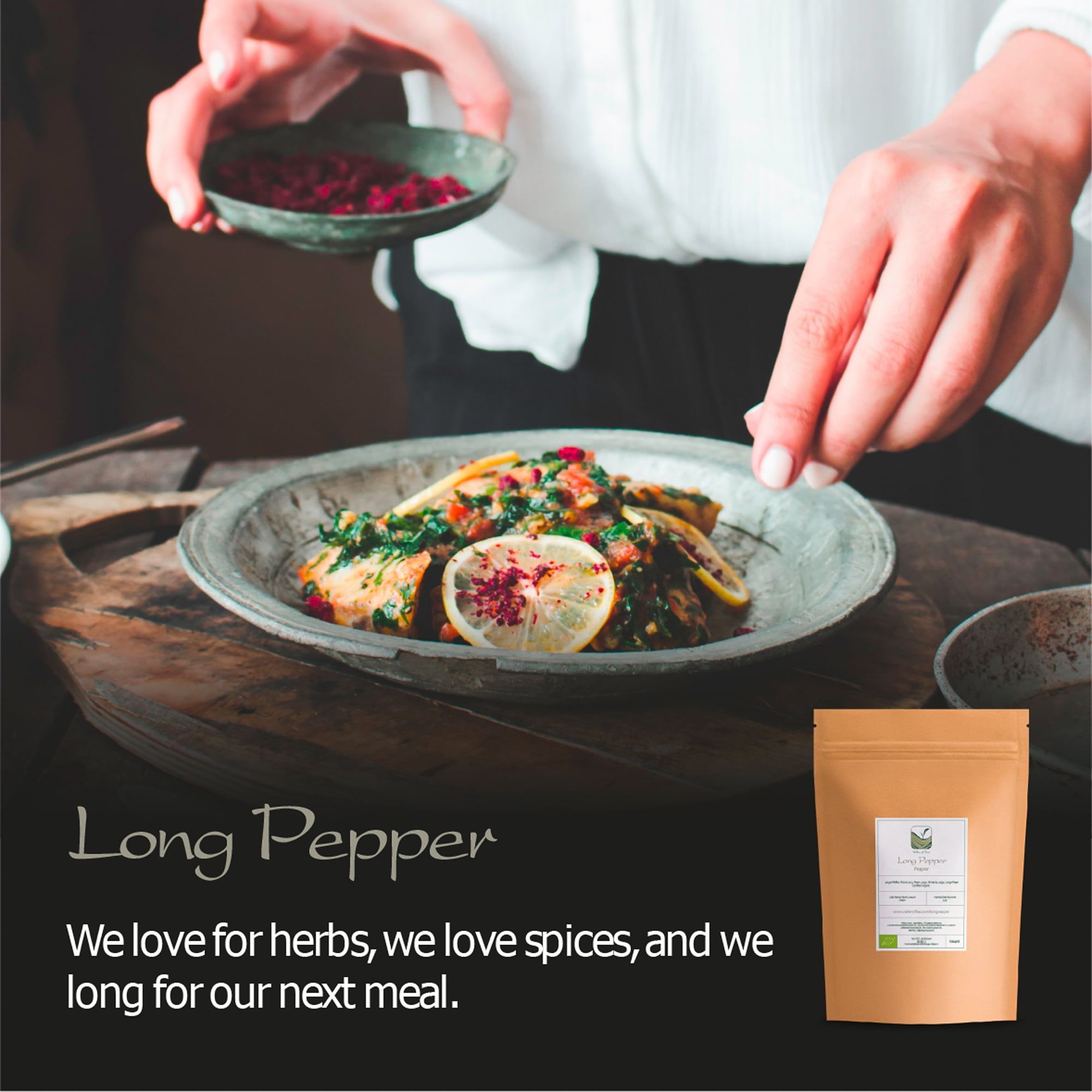 Long Pepper Organic Peppercorn Whole - Piper Longum Black