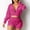 Velvet tops-Hot Pink, variant on Spring Tops for Women Clothes under $5.00 Women's Two-Piece Sweatshirt Solid Color Long Sleeve Zippered Coat Slim Fitting Shorts Gold Velvet Suit/Purple S