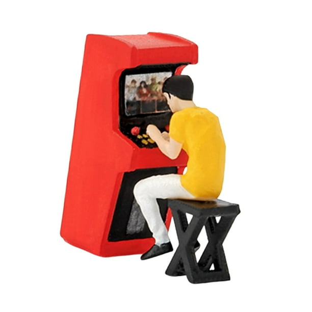 Figura en miniatura a escala 1/64 hecha a mano, mano de obra fina, linda manualidad DIY estilo B