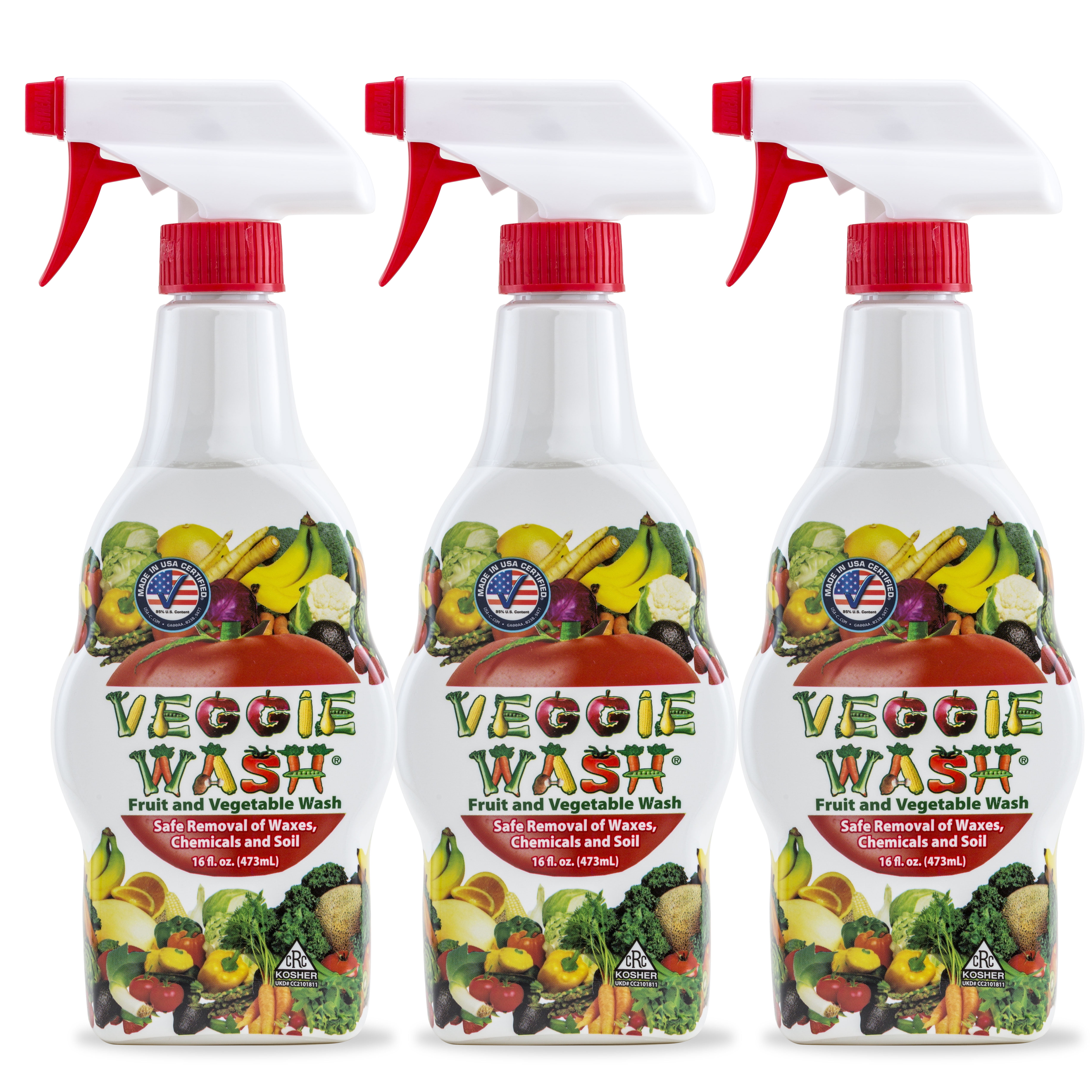 Veggie Wash Fruit & Vegetable Wash, Produce Cleaner, 16Fluid Ounce