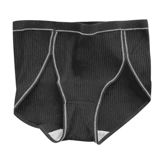 Comfortable Panties for Teens Girls Cotton Girls' Breathable Mid Waist Student Full Cotton Crotch Pants Teen Girls Underwear Cotton Brief Panties Black L