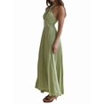 thumbnail image 2 of Women'S Maxi Summer Dresses Halter High Waist Corset Dresses for Women Casual Dress for Vacation Green L, 2 of 9