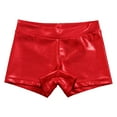 thumbnail image 4 of JanJean Kids Girls Jazz Modern Ballet Dance Booty Shorts Gymnastics Workout Sport Shorts Pants Red 120, 4 of 7