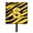 Letter S, variant on Letter S Initial Monogram - Tiger Stripe - Black Gold Leash Holder Or Key Hook