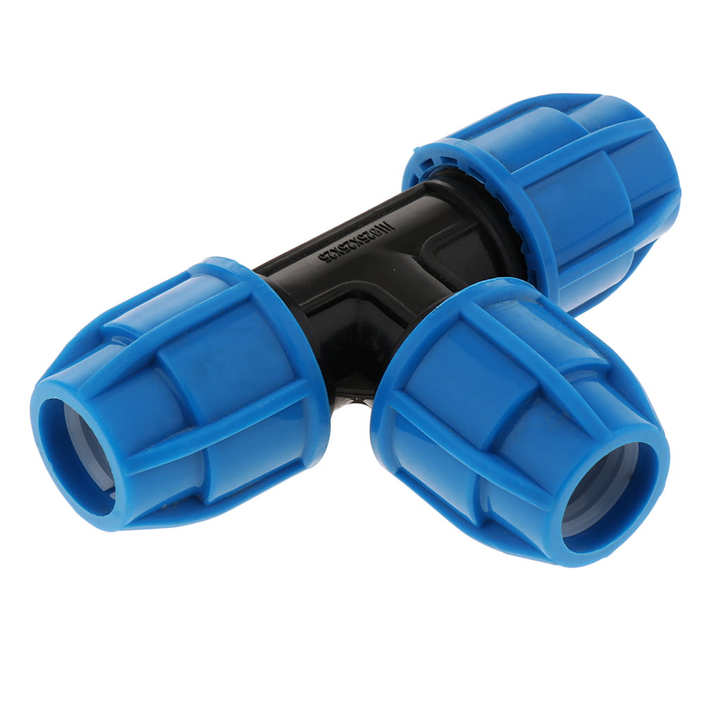 MDPE Plastic Compression Reducing Tee 20mm:25mm 25mm:32mm Irrigation water pipe 