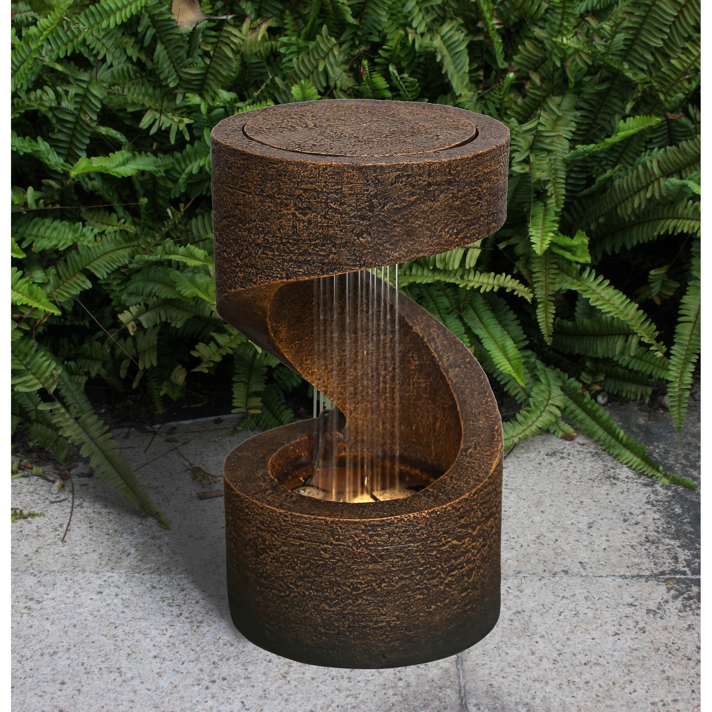 Hi-Line Gift Ltd. 14' Wodden Fountain with LED