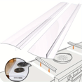 thumbnail image 1 of 1pc 2pcs 4pcsSilicone Stove Gap Cover, Kitchen Counter Gap Filler, Heat Resistant Oven Gap Filler, Between Kitchen Appliances Washing Machine And Stovetop, Easy Clean, 1 of 5