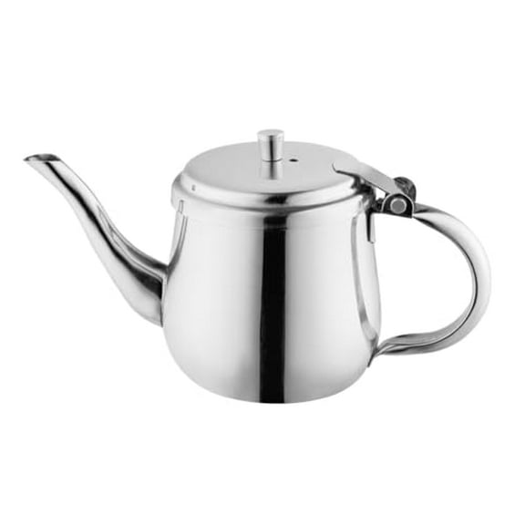 Soro Essentials- 10 oz. Stainless Steel Gooseneck Creamer- Small Creamers Mini Teapot for Serving Milk Coffee Cream Salad Dressing Maple Syrup Sugar for Home Restaurant Cafes