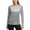 Metallic - silver, variant on DKNY Womens Metallic Long Sleeves Blouse Silver XS