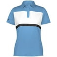 thumbnail image 3 of Holloway Sportswear 2XL Womens Prism Bold Polo Columbia Blue/White 222776, 3 of 5