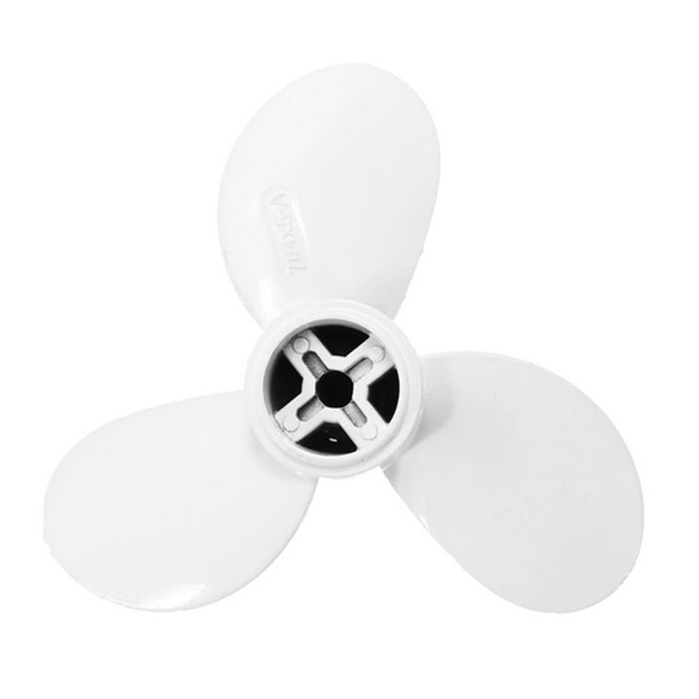 7 1/4 5A 3 Blades Tooth Spine Aluminum Motor Propeller Outboard Boat Motors Marine Propeller Compatible with Hangkai 3.5HP 