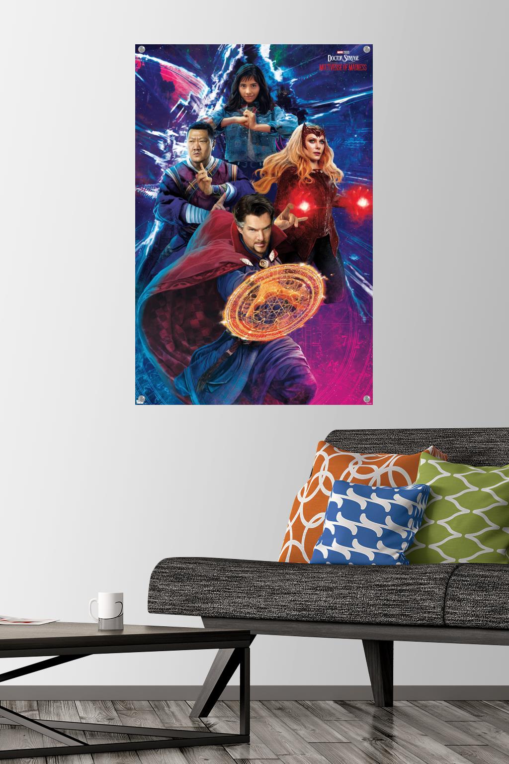 Marvel Doctor Strange in the Multiverse of Madness - Group Wall Poster with Pushpins, 22.375" x 34"