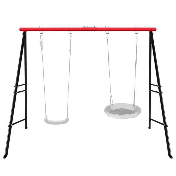 Heavy Duty Metal Swing Frame for Kids and Adults 500LBS Weight Capacity A Frame Swing Stand Only Indoor Outdoor Freestanding Backyard Swing Set Base for Porch Playground Garden