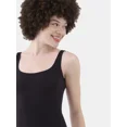 thumbnail image 2 of No Boundaries Women's Scoop Neck Tank Top Bodysuit, Women’s Sizes XS-3XL, 2 of 4