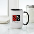 thumbnail image 4 of CafePress - Italiano: Red Black Mugs - 15 oz Ceramic Large White Novelty Mug, 4 of 4