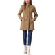 thumbnail image 2 of Abrigo de mujer INSPIRE CHIC de longitud media con cuello alto, de un solo botón, abrigo de invierno, color camello, talla S, 2 of 6