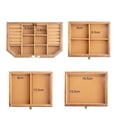 thumbnail image 3 of Solid Wood Jewelry Storage Box With Lock Jewelry Box Large Capacity Simple Retro, 3 of 6